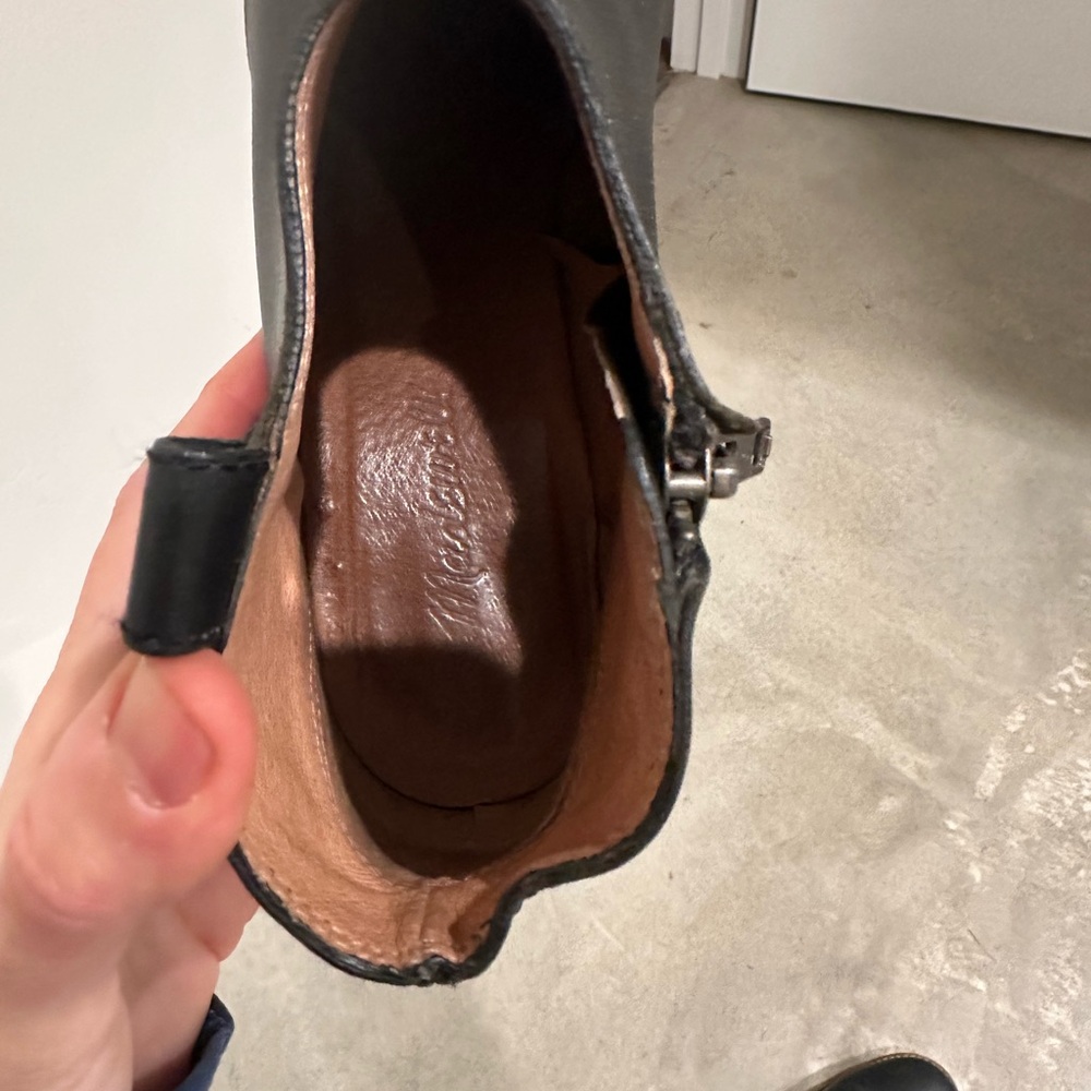 Madewell Black Leather Ankle Boots - Picture 4 of 5